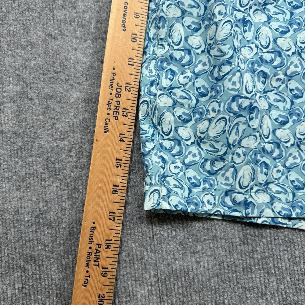 Southern Tide Oyster Print Swim Trunks Men's XL Blue Coconut Fiber Board Shorts - Picture 5 of 8